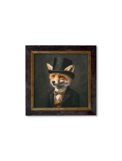 Count Foxalot – Gentleman Fox Oxford Square Frame styled view – Leya Buster Interiors