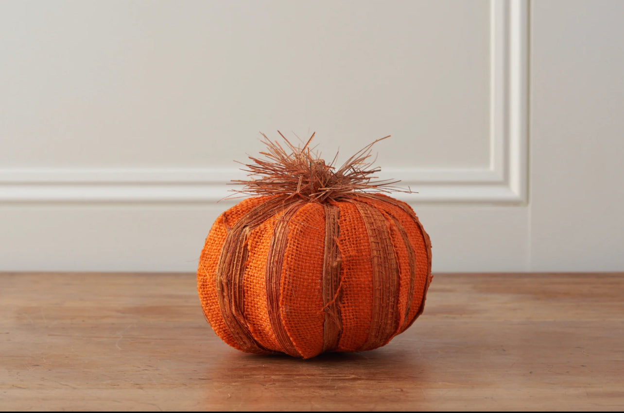 Orange Hessian Pumpkin