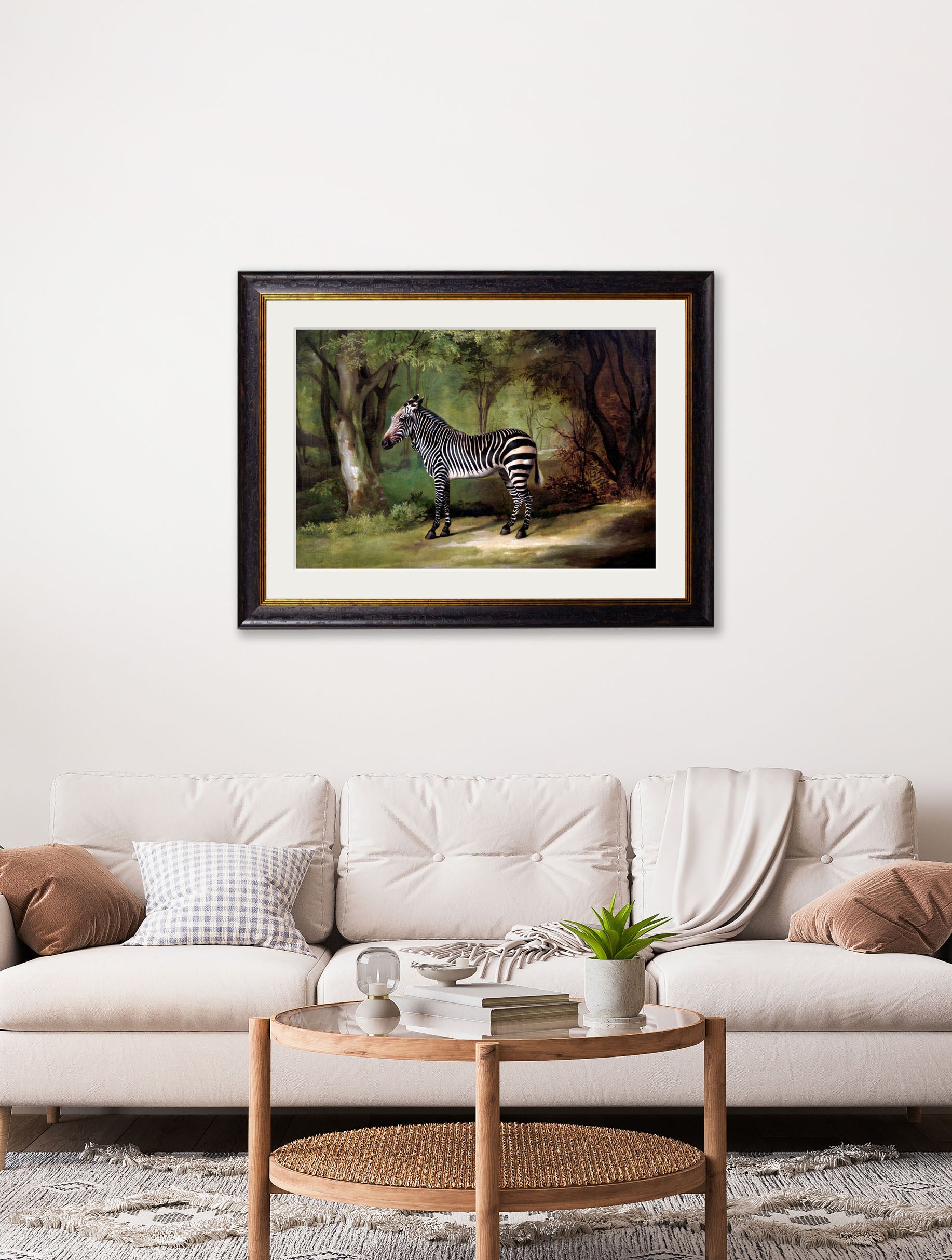 c.1763 George Stubb's Zebra – framed wall art at Leya Buster Interiors