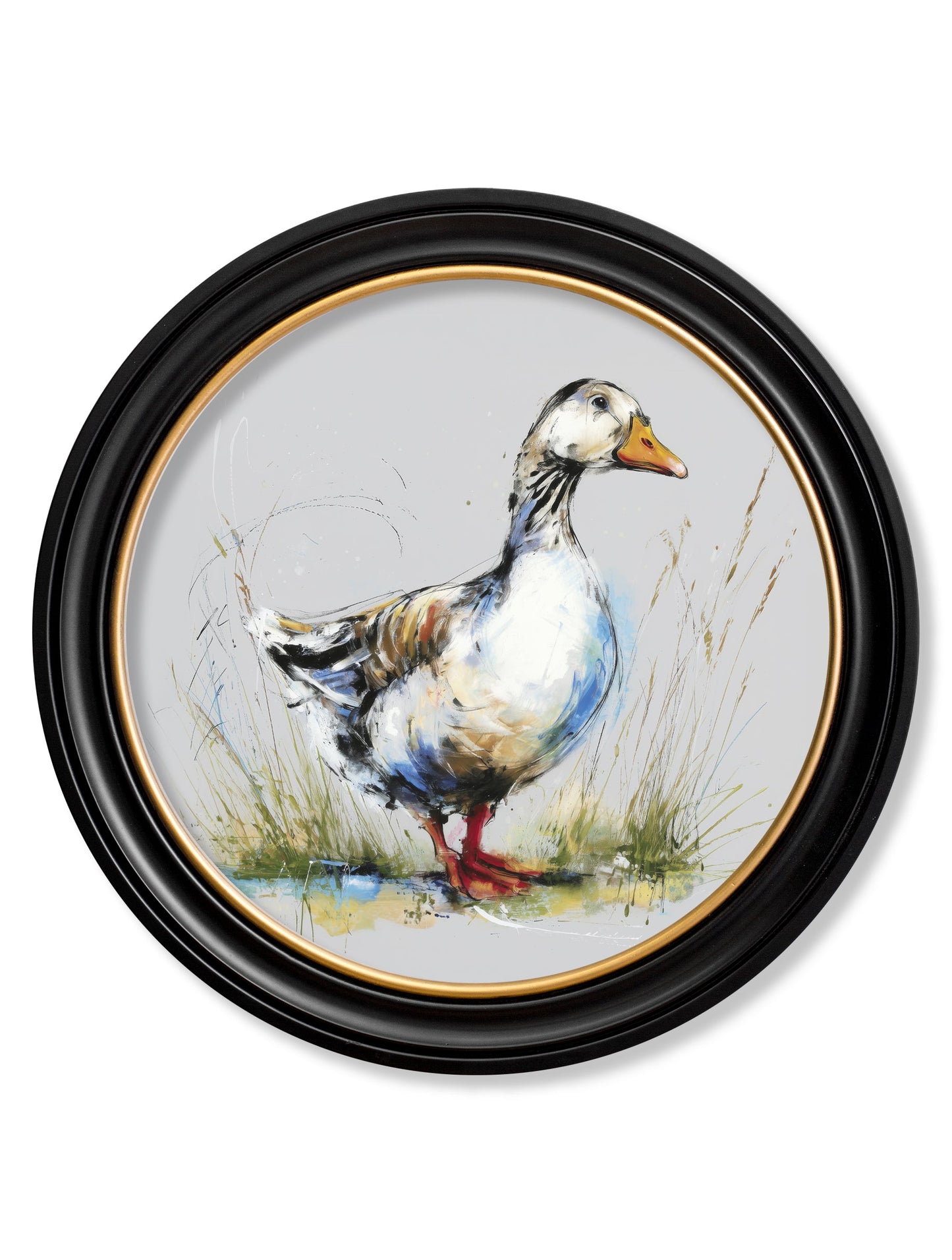 White Goose Cosy Sketch – Oxford Round Frame detail – Leya Buster Interiors