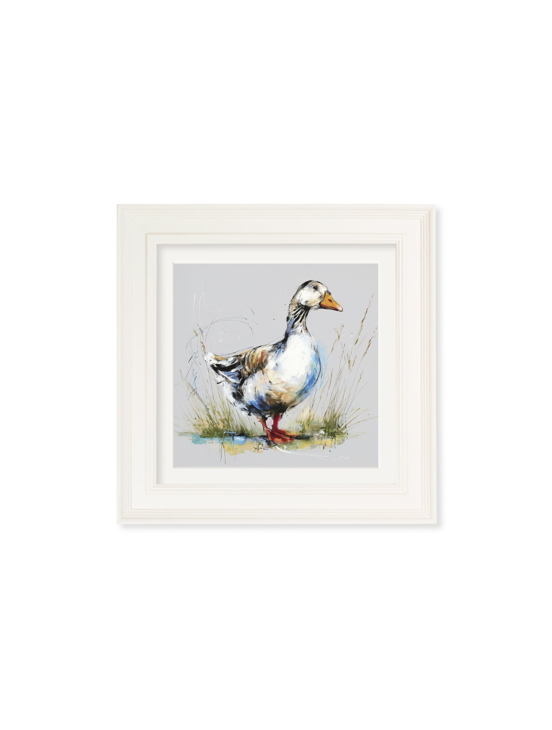 White Goose Cosy Sketch – Cream Hurstwood Square Frame styled view – Leya Buster Interiors