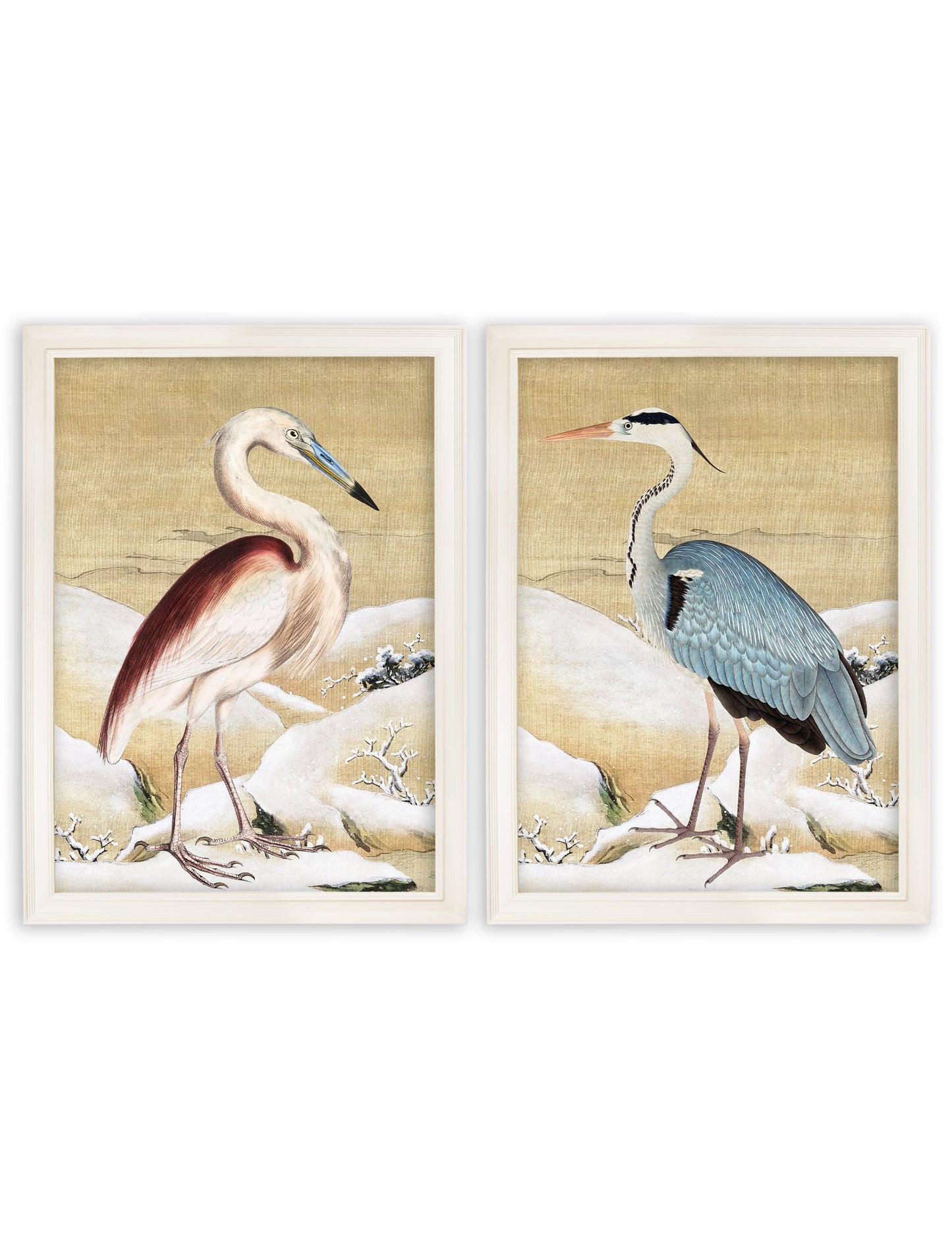 Heron Set of 2 Prints – Ram Das detail – Leya Buster Interiors