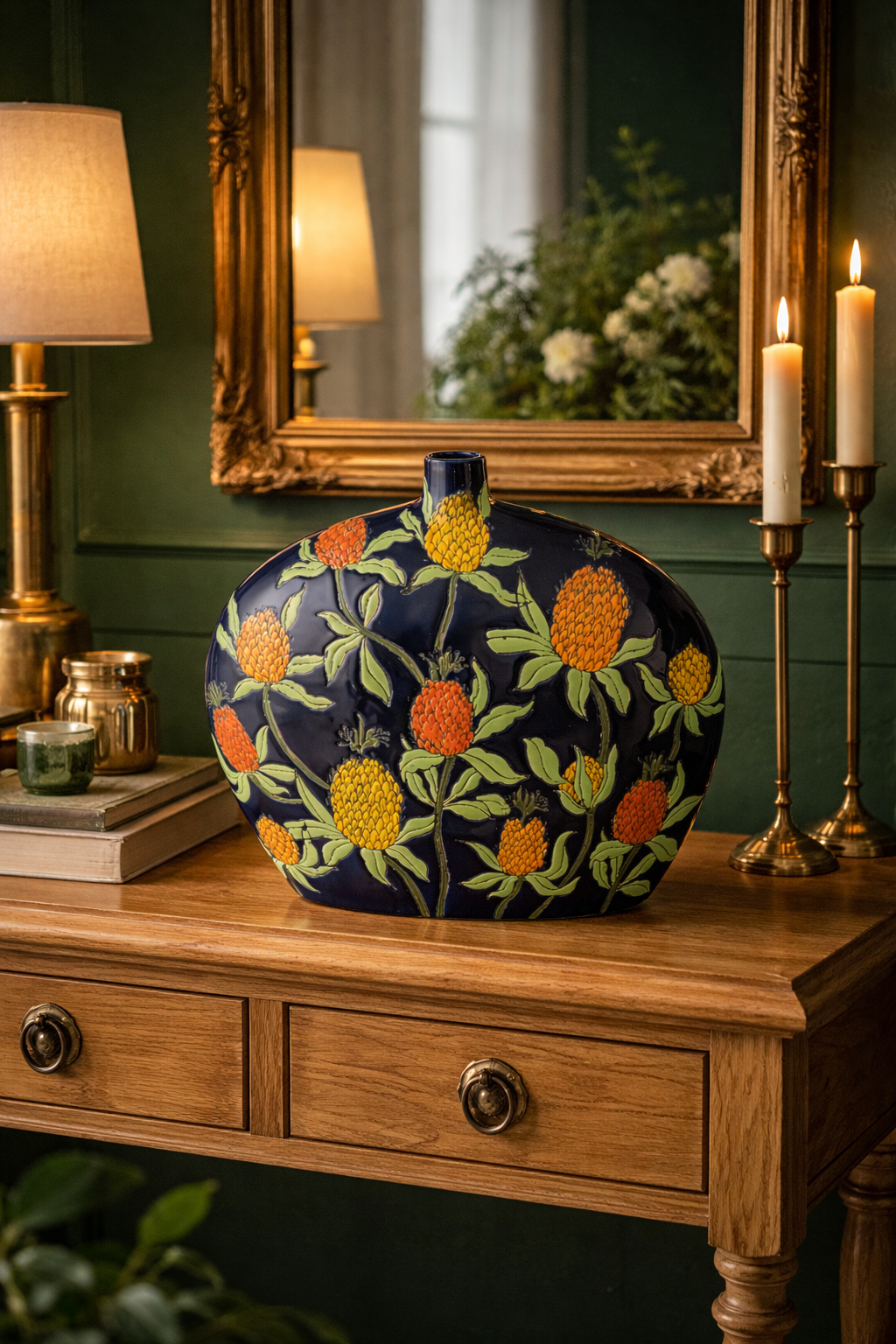 Porcelain Pineapple Vase