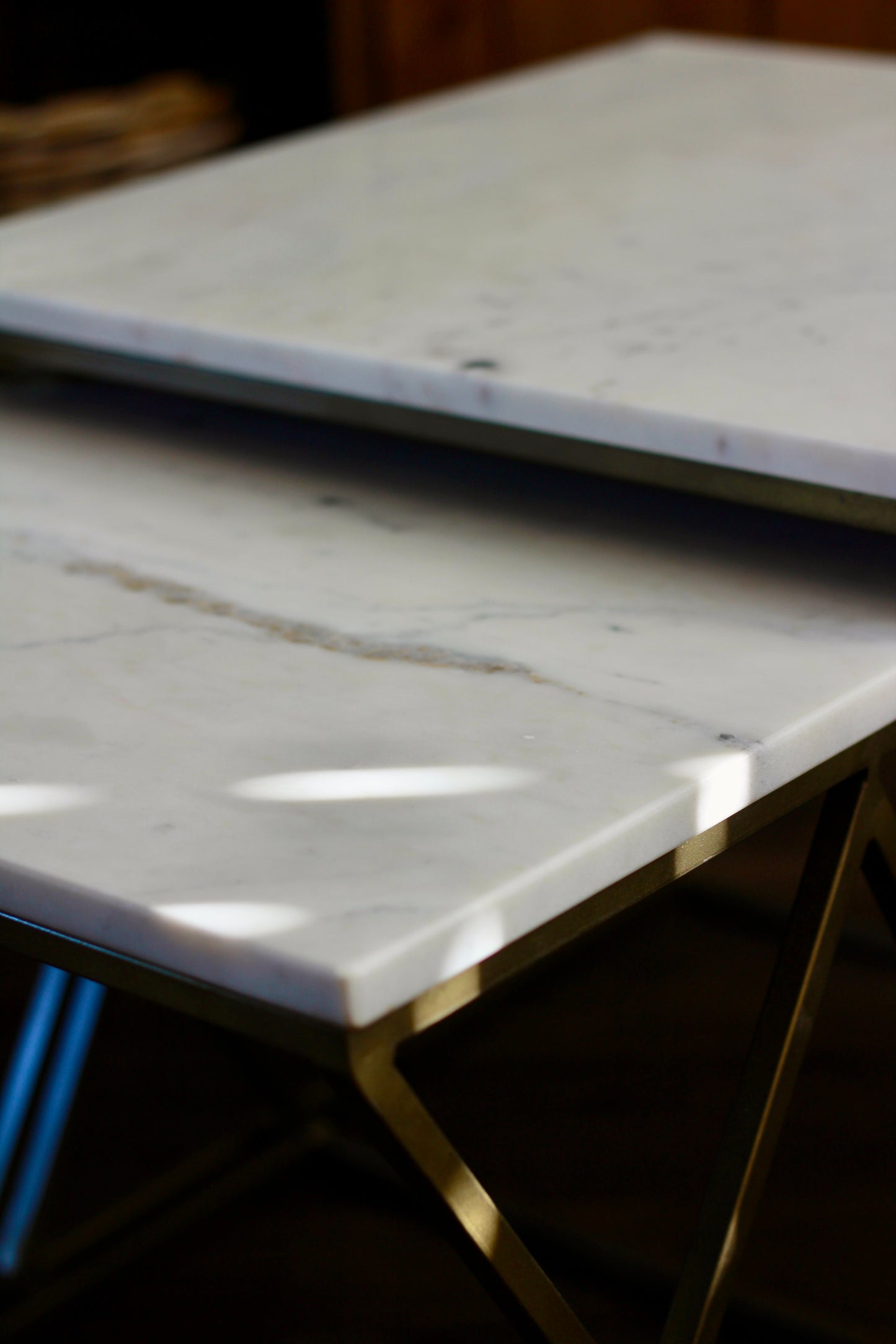 White Rajasthani Marble Nest of Tables