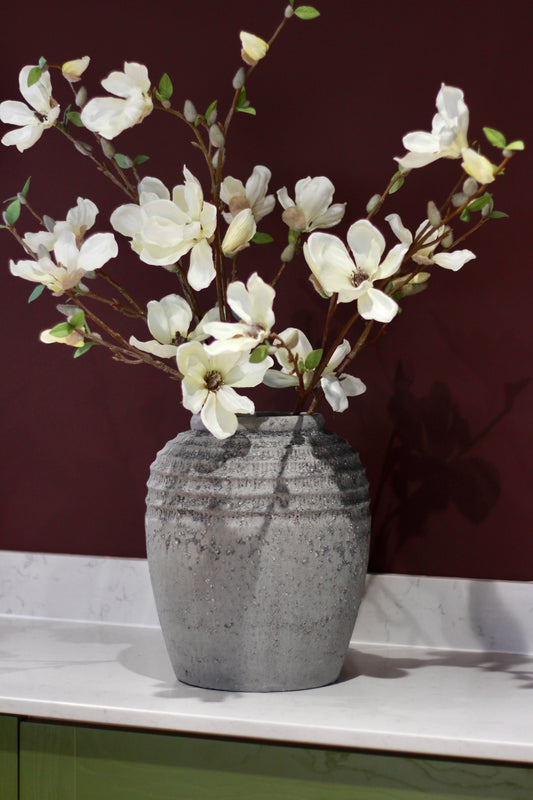 Antique Grey Terracotta Pot Vase