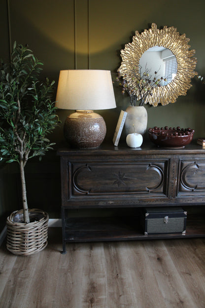 Umber Stone Statement Lamp
