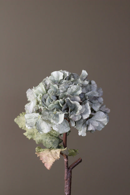 Rustic Hydrangea Stem – Moss Green
