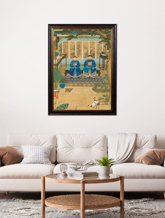 Imperial Censor and His Wife – framed wall art at Leya Buster Interiors