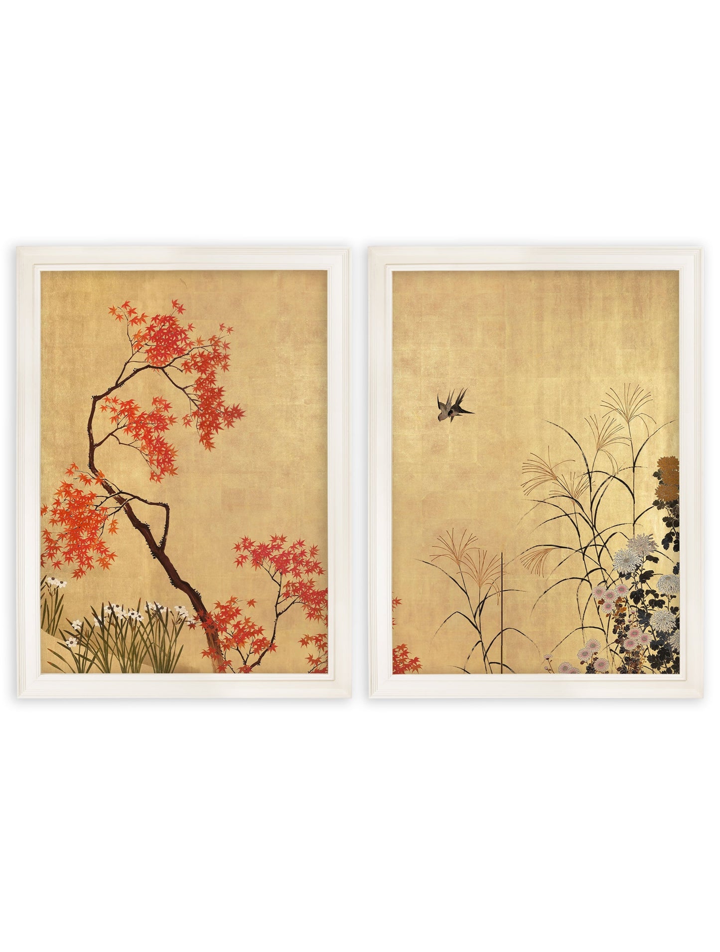 Japanese Blossom – Shibata Zeshine Set of 2 Prints detail – Leya Buster Interiors