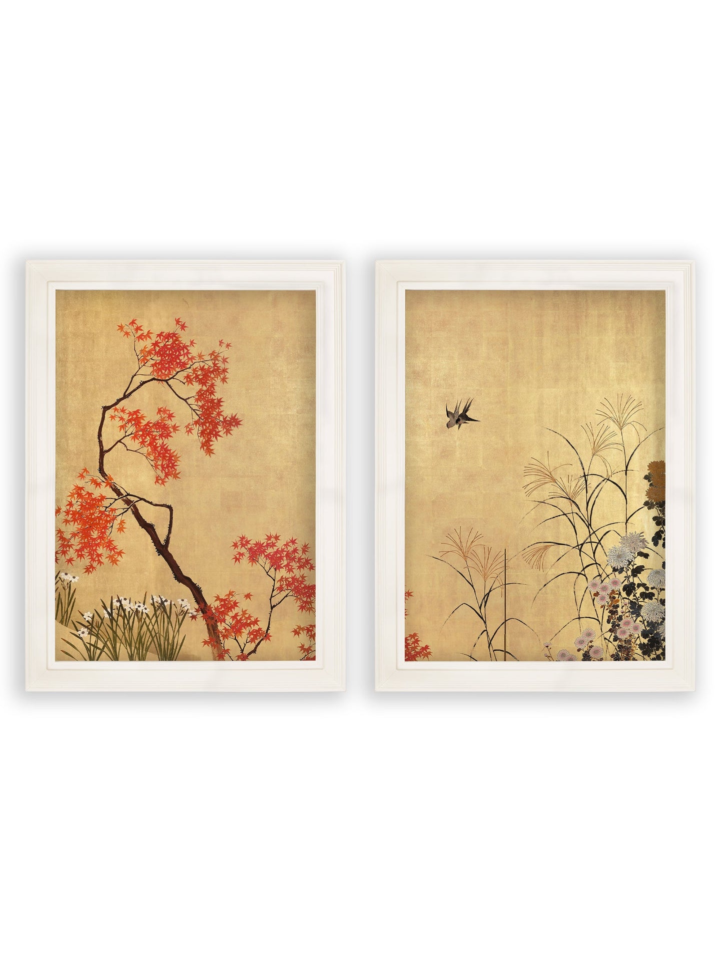 Japanese Blossom – Shibata Zeshine Set of 2 Prints styled view – Leya Buster Interiors