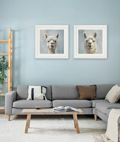 The Goofy Llama – Cream Hurstwood Square Frame styled view – Leya Buster Interiors