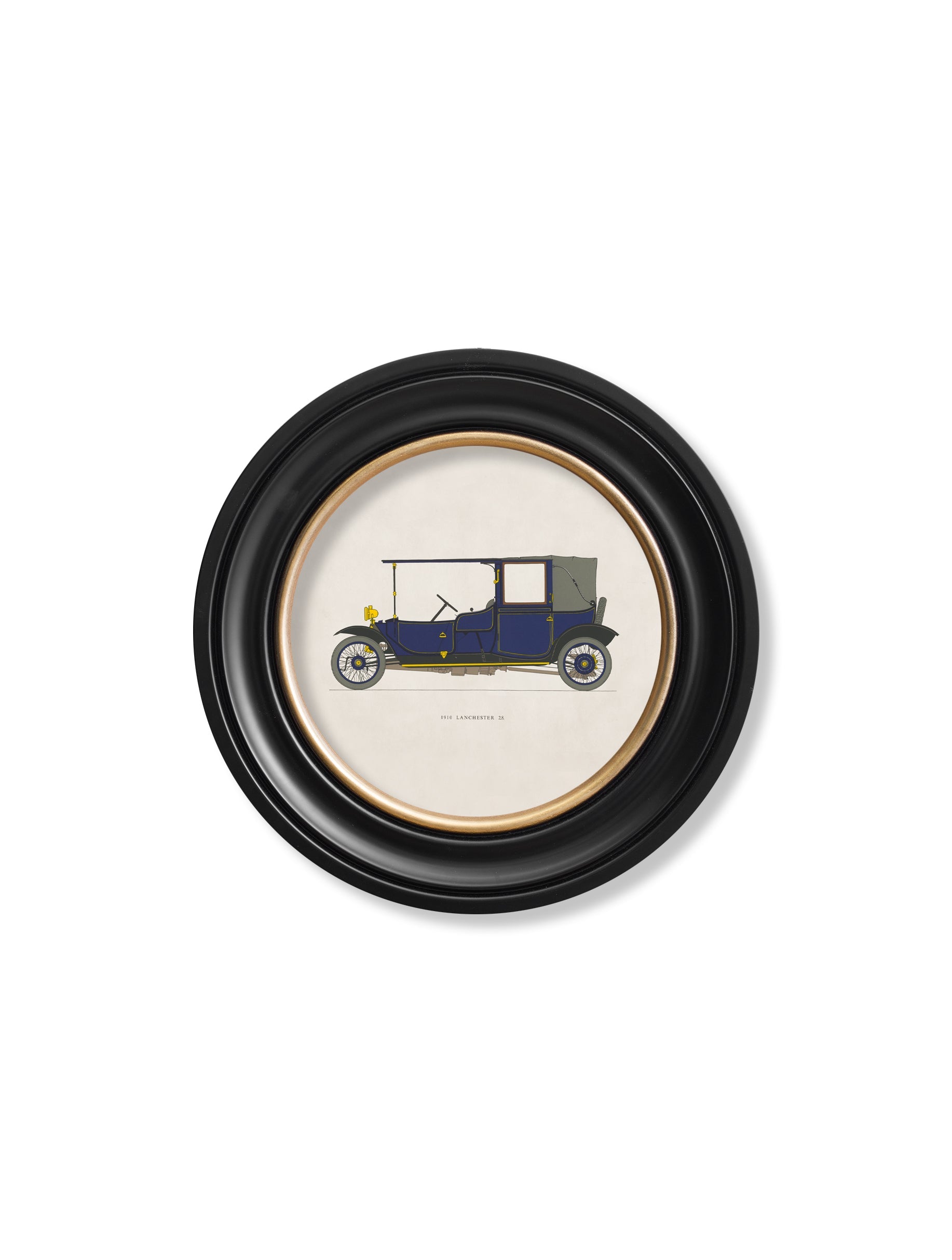 1910 LANCHESTER 28 in Round Frame styled view – Leya Buster Interiors