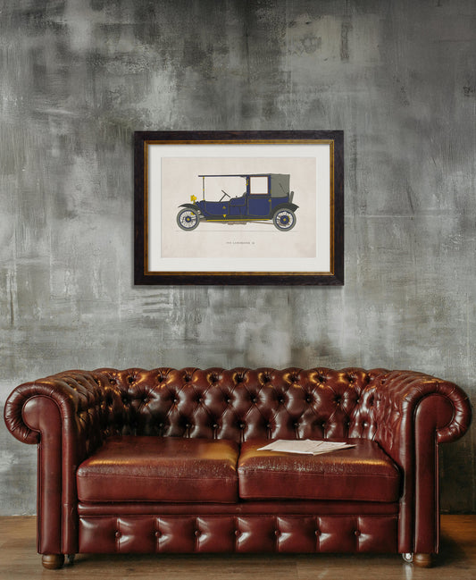 1910 LANCHESTER 28 – framed wall art at Leya Buster Interiors
