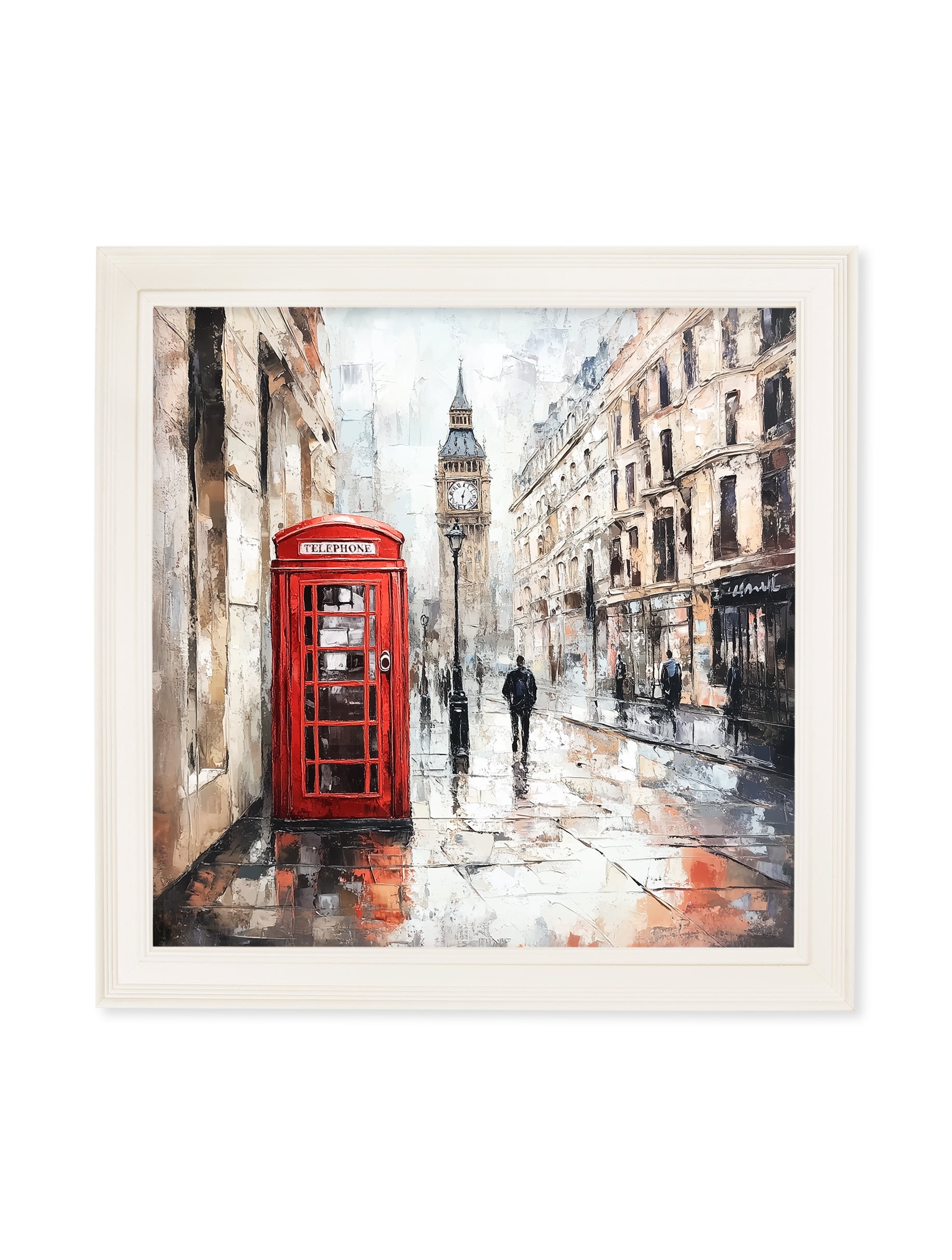 London Telephone Box – Cream Hurstwood Square Frame detail – Leya Buster Interiors