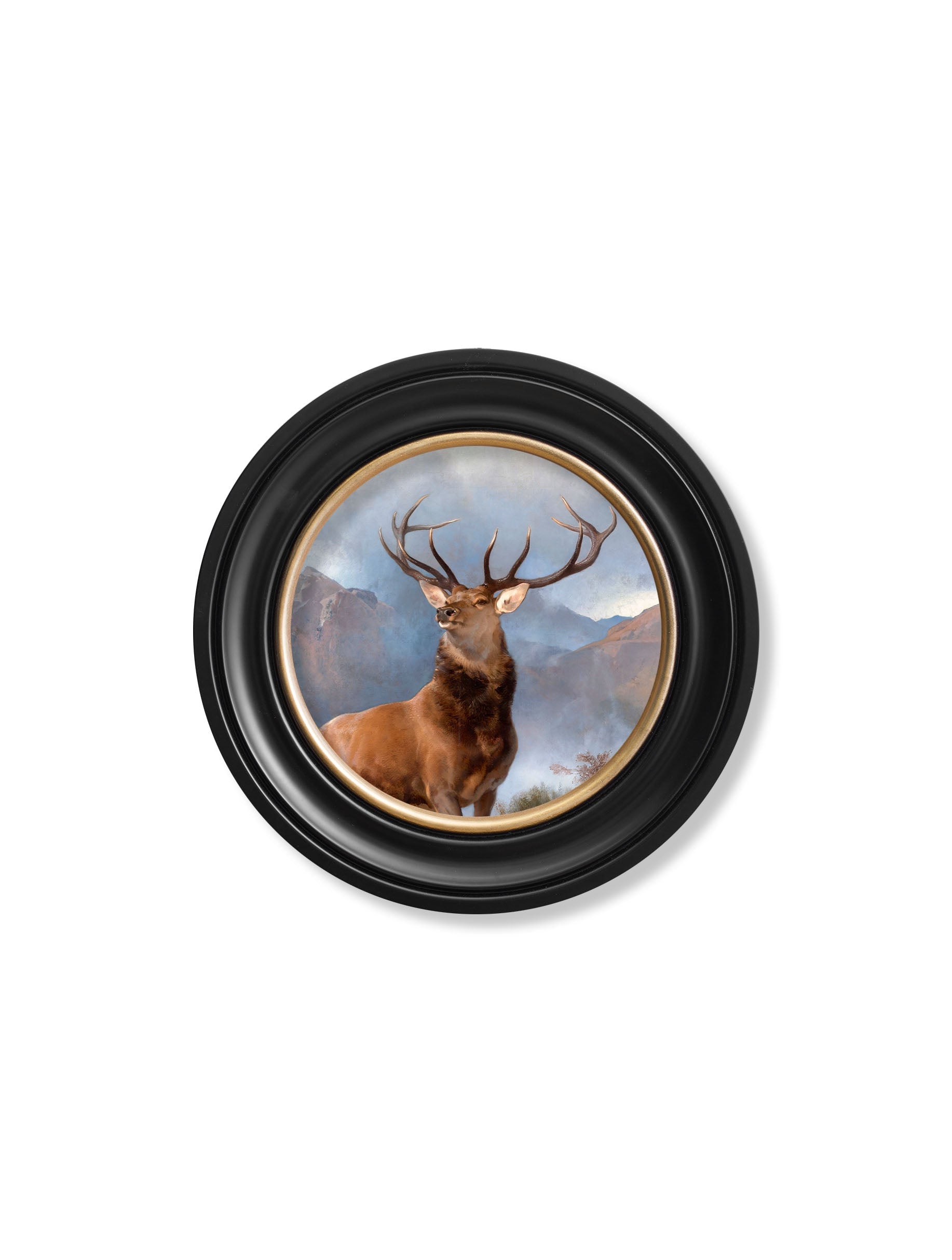 c.1851 Monarch of The Glen – Round Frame styled view – Leya Buster Interiors