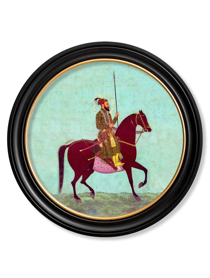 Mughals – Horsemen – Round Frames styled view – Leya Buster Interiors