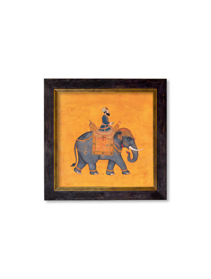 Royal Saffron Mughals – Oxford Square Frame styled view – Leya Buster Interiors