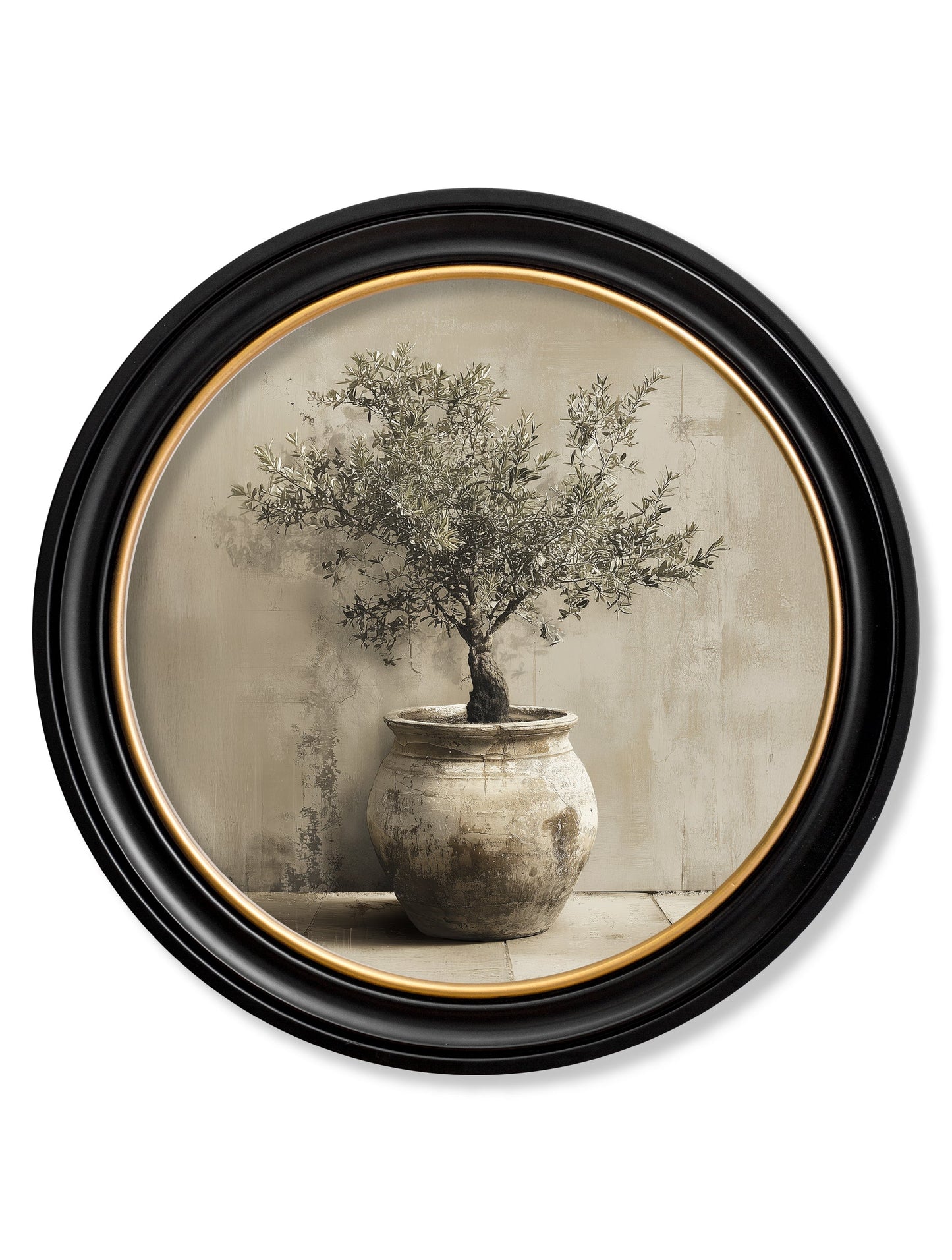The Olive Tree - Oxford Round Frame