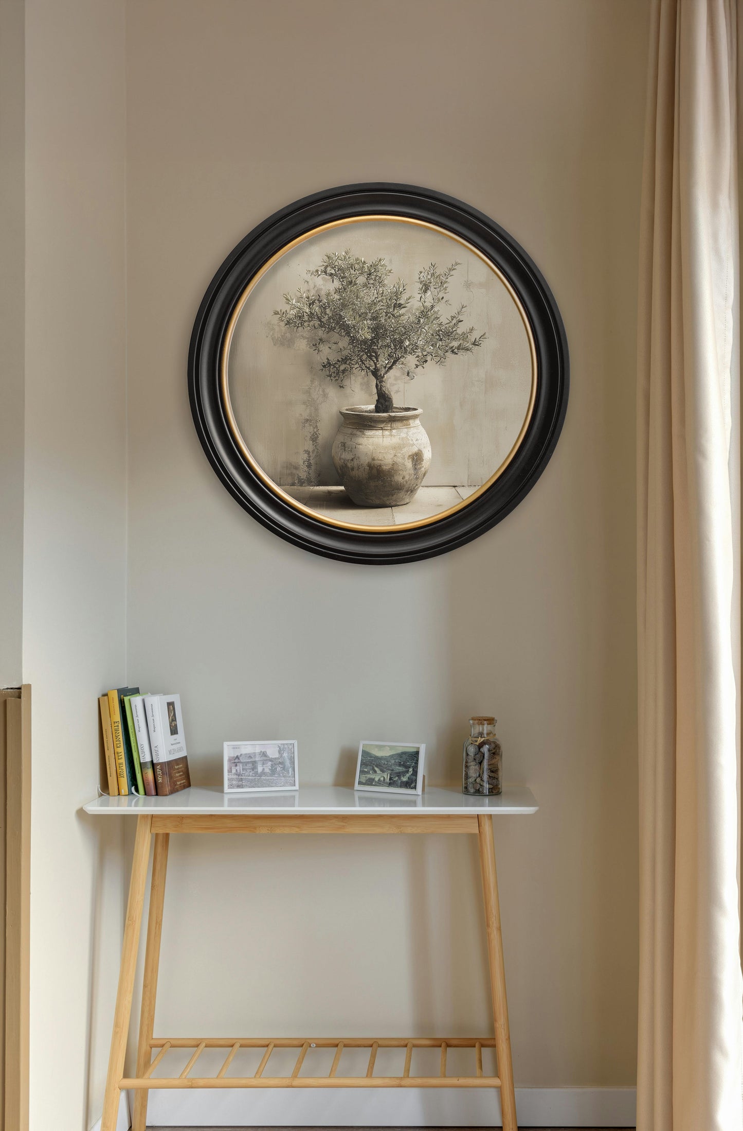 The Olive Tree - Oxford Round Frame