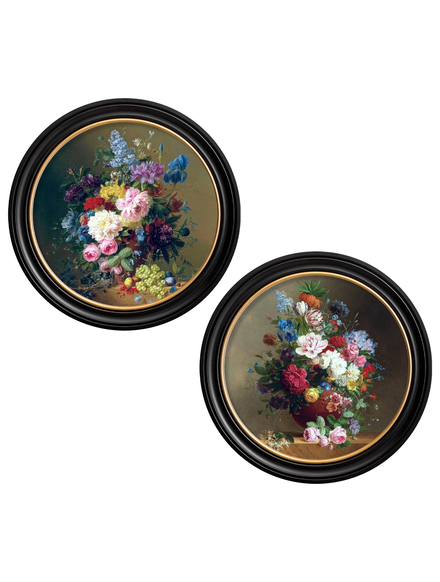 c.1812 Still Life of Flowers – Round detail – Leya Buster Interiors