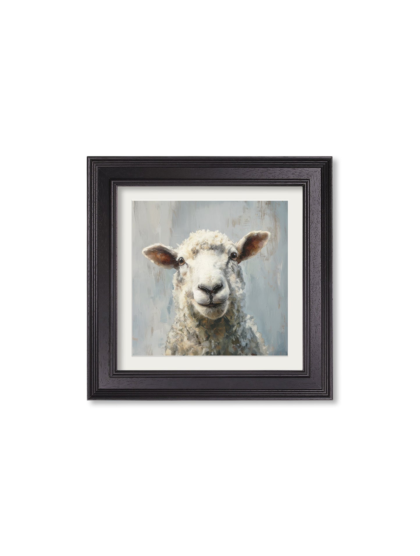 The Jolly Sheep – Black Hurstwood Square Frame styled view – Leya Buster Interiors