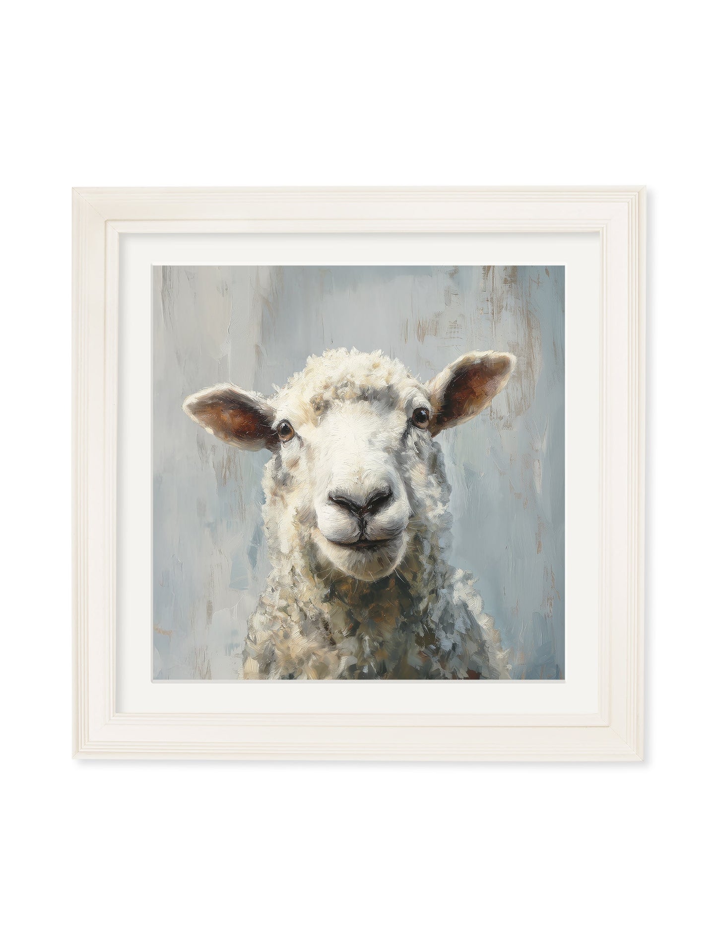 The Jolly Sheep – Cream Hurstwood Square Frame detail – Leya Buster Interiors