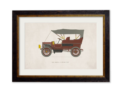 1905 WHITE 15 STEAM CAR detail – Leya Buster Interiors