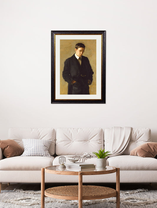 c.1900 The Thinker – Thomas Eakins – framed wall art at Leya Buster Interiors
