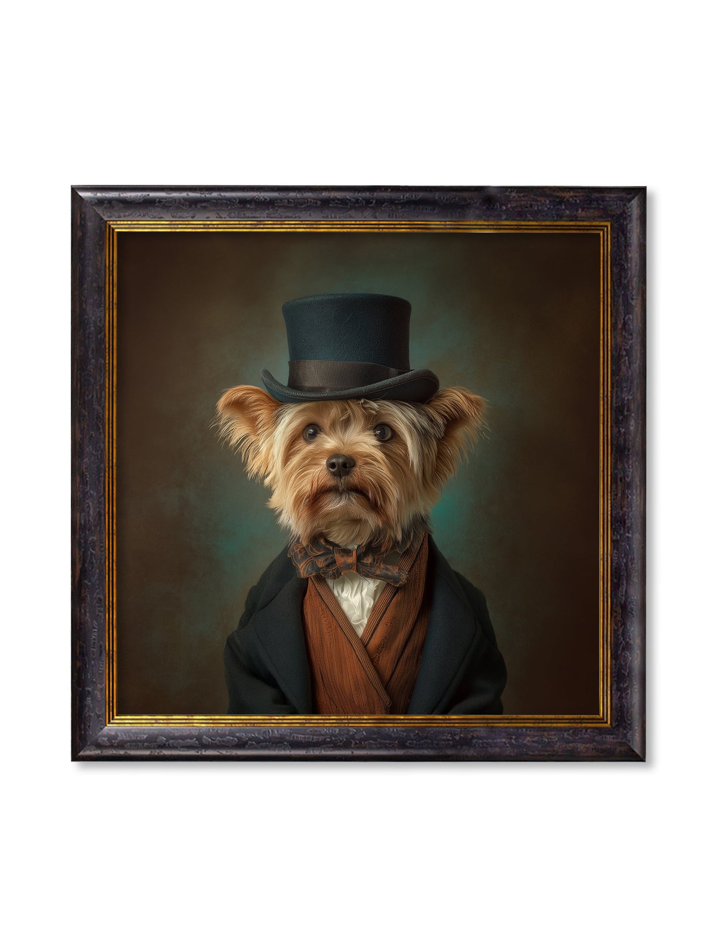 Lord Barkley of York - Gentleman Yorkshire Terrier Oxford Square Frame