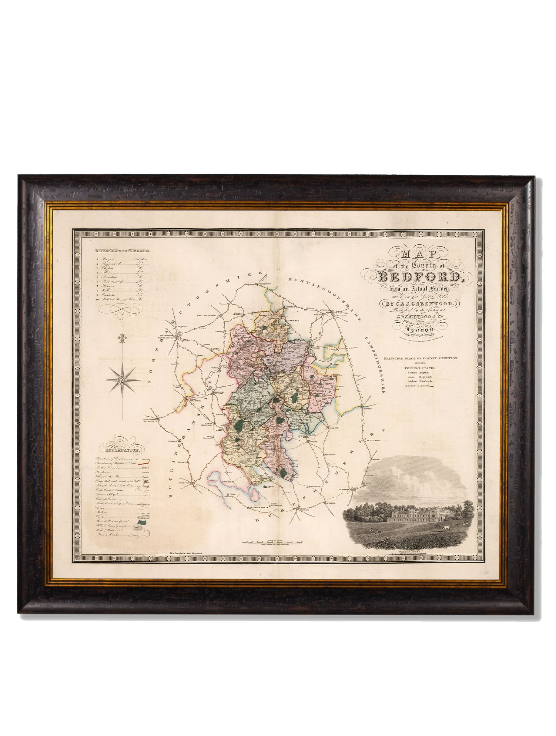 c.1830 County Maps of England detail – Leya Buster Interiors