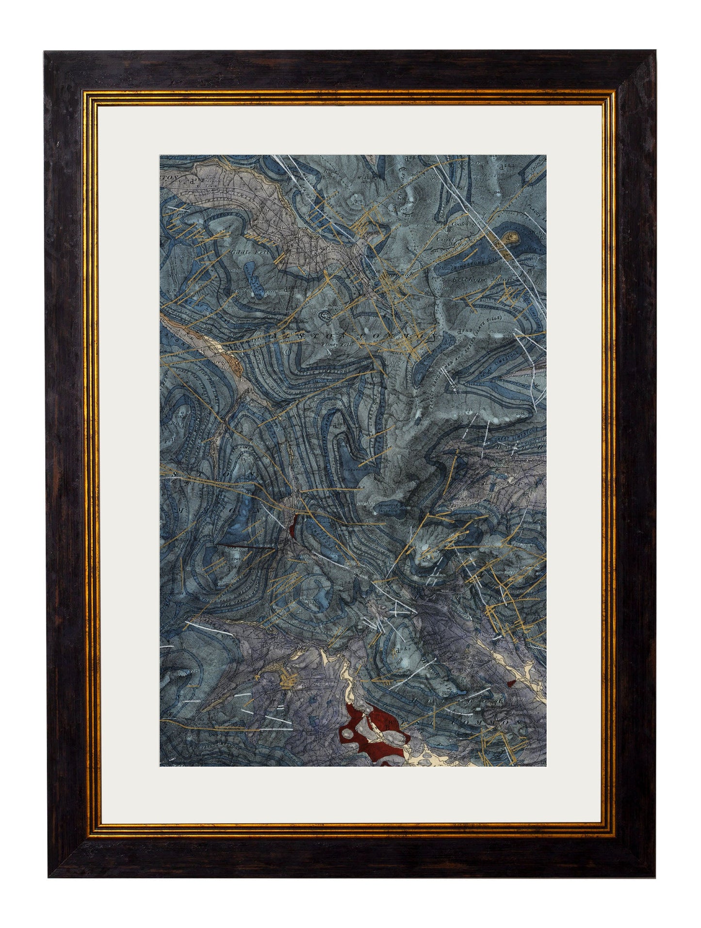 C.1850 British Geology Maps styled view – Leya Buster Interiors