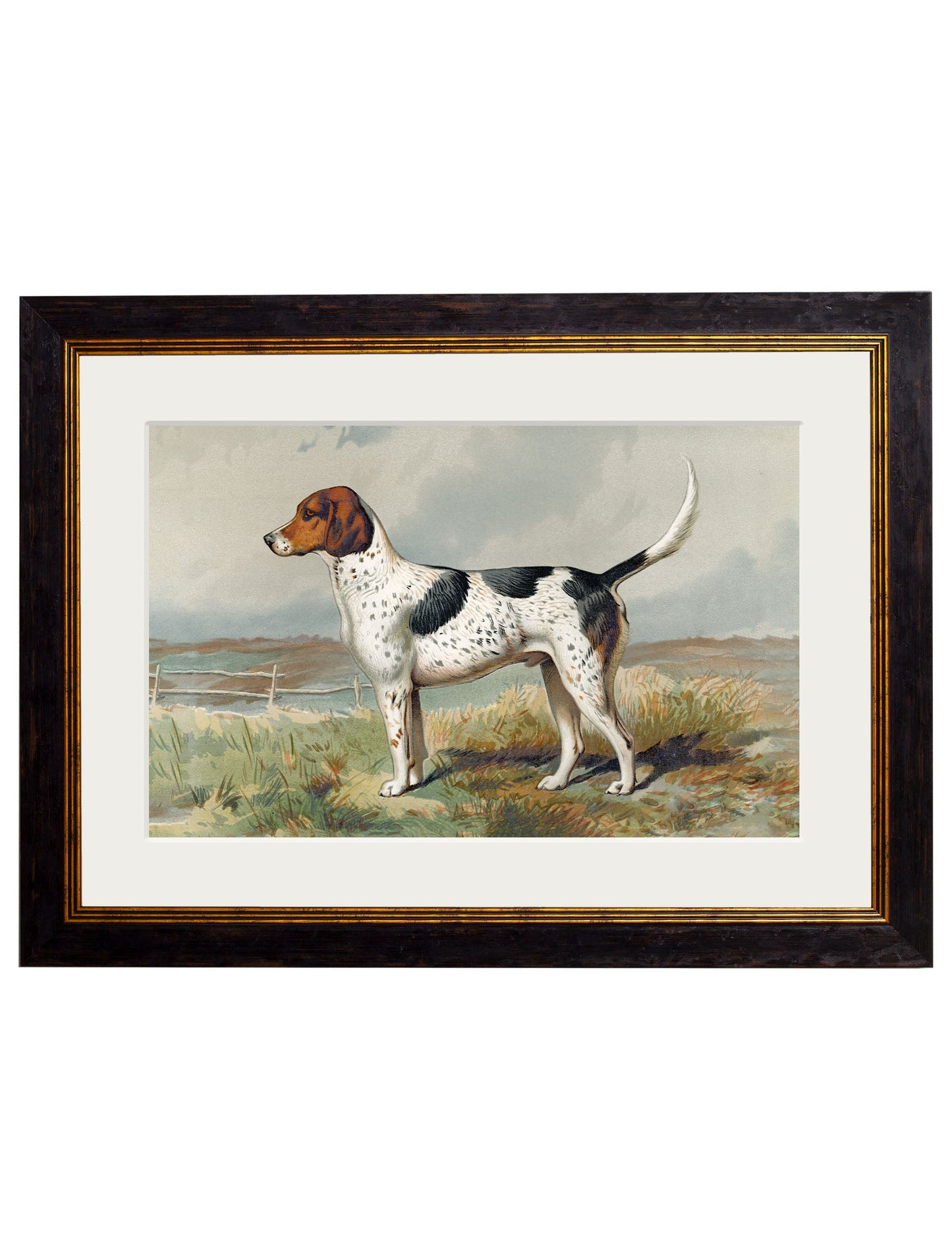 c.1881 Gun Dogs – framed wall art at Leya Buster Interiors