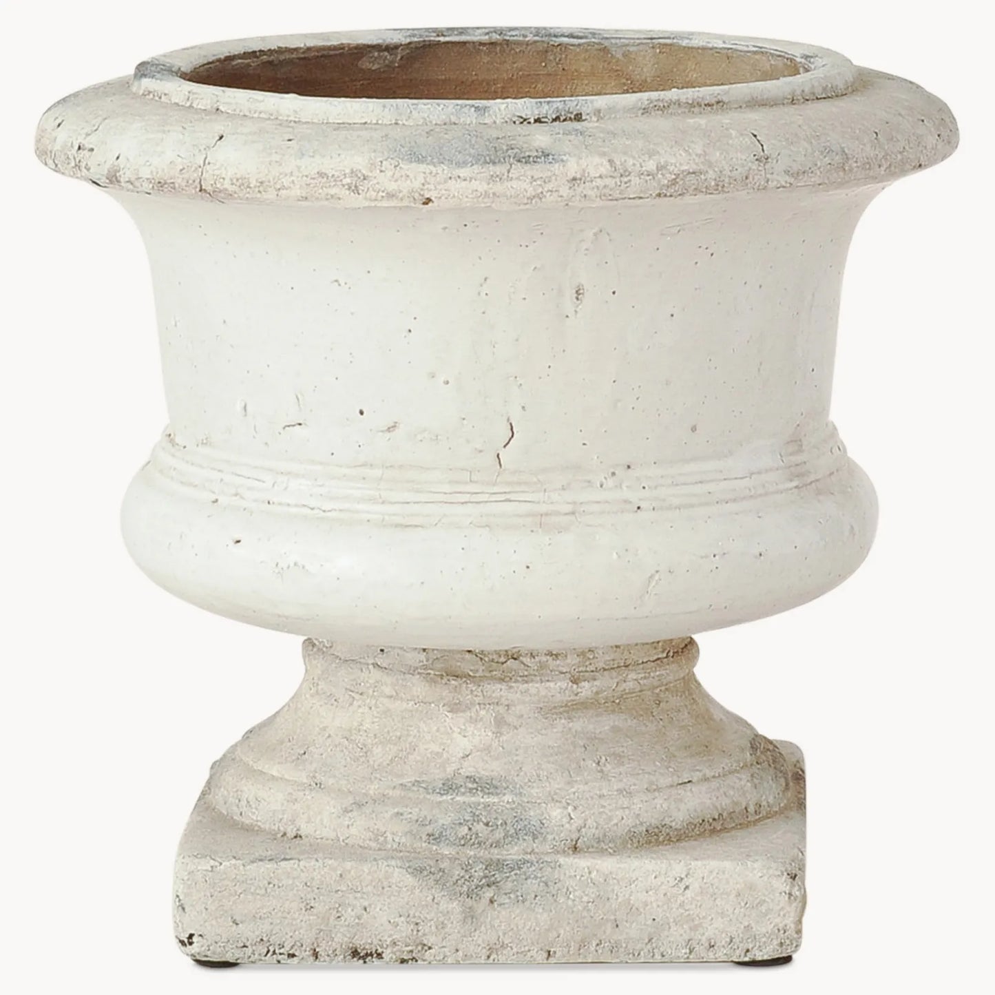 Large Rustic Square Footed Vase