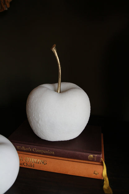 Quartz White Decorative Apple home accessory for console styling