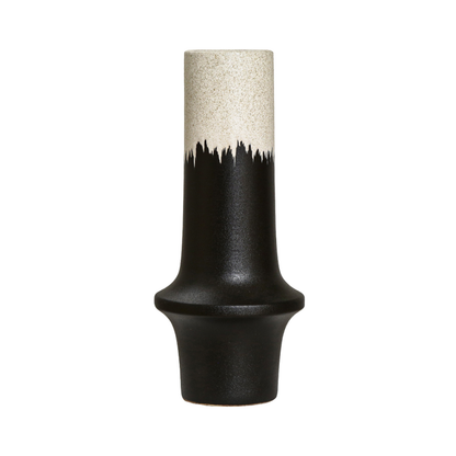 Sable Ridge Ceramic Vase styled view – Leya Buster Interiors