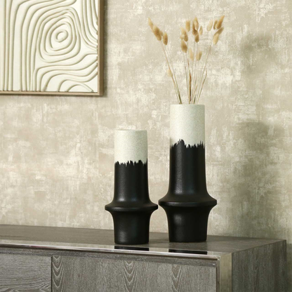 Sable Ridge Ceramic Vase detail – Leya Buster Interiors