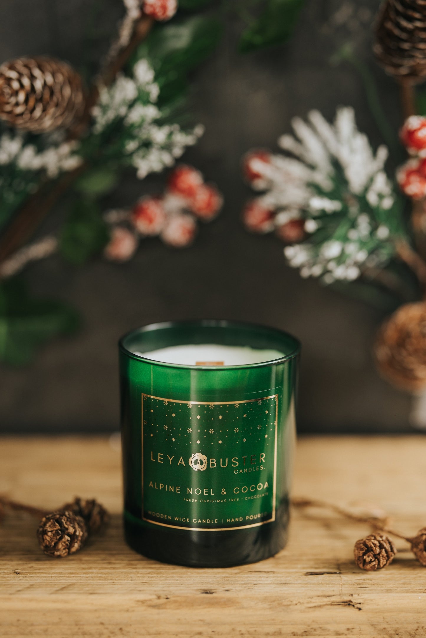 Alpine Noel & Cocoa - Wooden Wick Candle