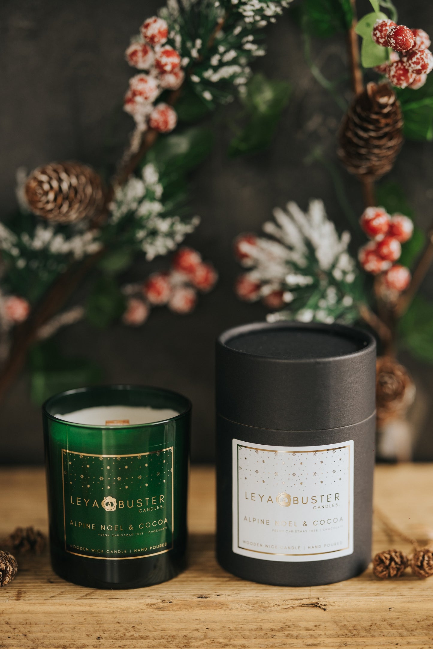 Alpine Noel & Cocoa - Wooden Wick Candle